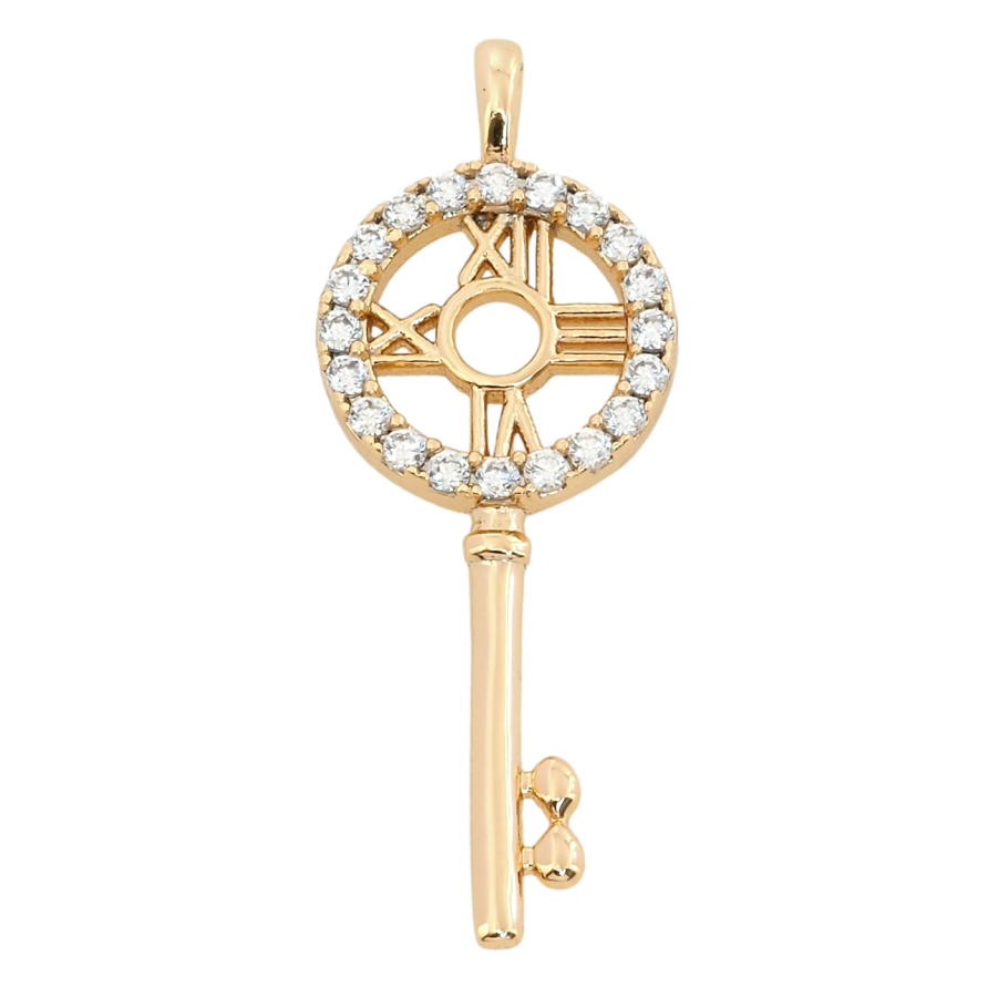 Кулон Xuping Позолота 18K Ключик для шнура, маленькая петелька фото №1