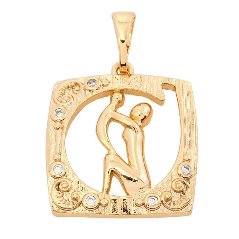 Кулон Xuping Позолота 18K Радість материнства для ланцюжка до 5мм фото №1 Кулон Xuping Позолота 18K Радість материнства для ланцюжка до 5мм фото №1