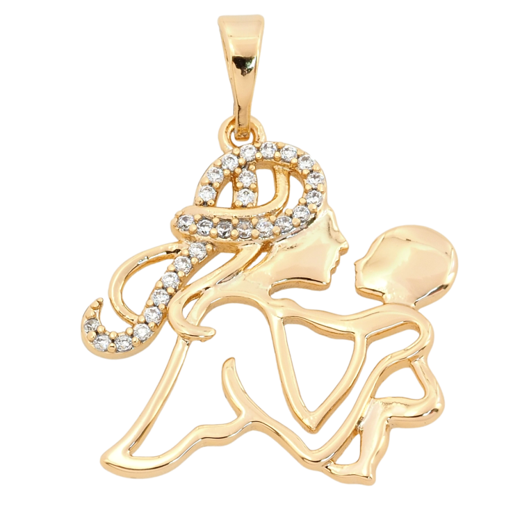 Кулон Xuping Позолота 18K Радість материнства для ланцюжка до 5мм фото №11 Кулон Xuping Позолота 18K Радість материнства для ланцюжка до 5мм фото №11