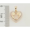 Кулон Xuping Позолота 18K Серце з візерунком зірка для ланцюжка до 5мм фото №2