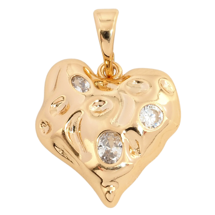 Кулон Xuping Позолота 18K Серце з цирконієм для ланцюжка до 5мм фото №11