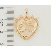 Кулон Xuping Позолота 18K Серце із закоханими для ланцюжка до 5мм фото №2