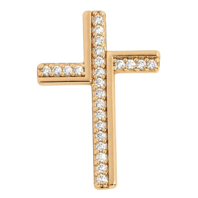 Кулон Xuping Позолота 18K Хрест із цирконієм для ланцюжка до 2мм фото №1