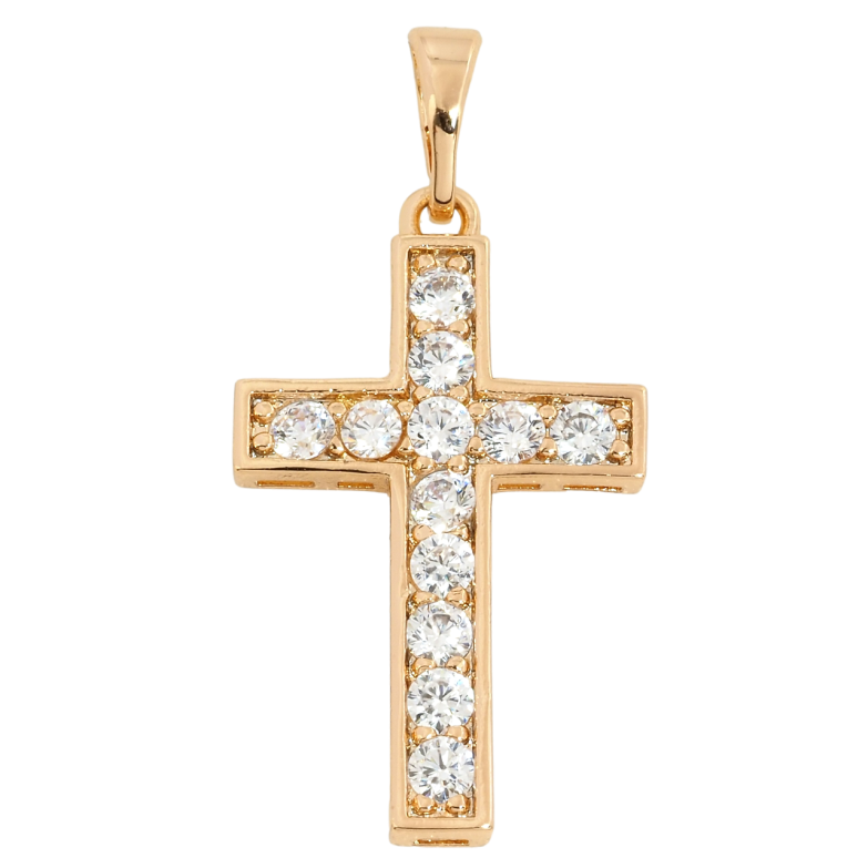 Кулон Xuping Позолота 18K Хрест із цирконієм для ланцюжка до 5мм фото №15