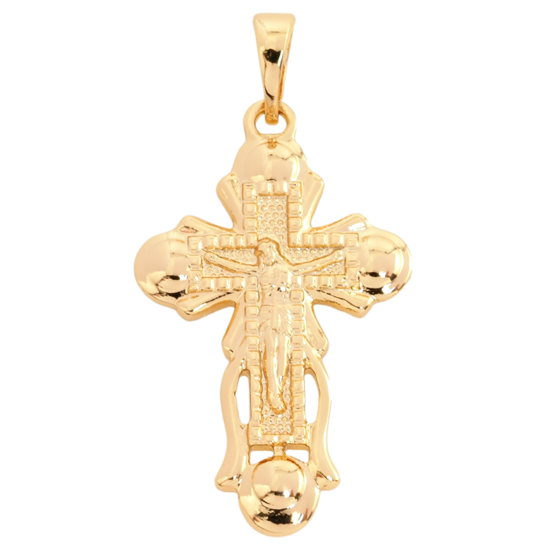 Кулон Xuping Позолота 18K Хрест із Розп'яттям для ланцюжка до 5мм фото №24
