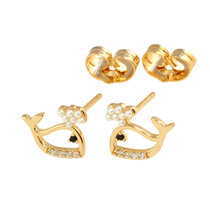 Сережки Xuping Позолота 18K пусети Кити фото №11