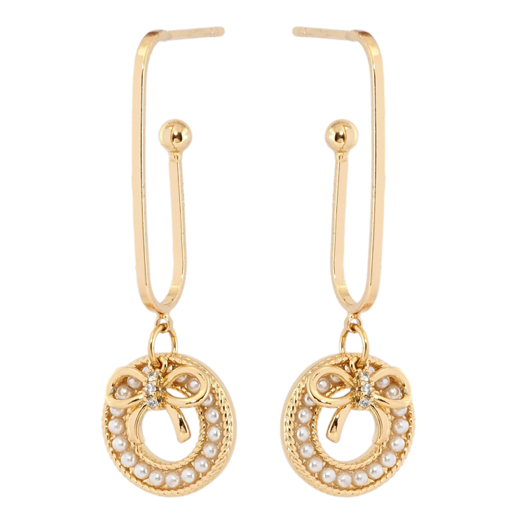 Сережки Xuping Позолота 18K пусети Декоративні підвіски фото №7