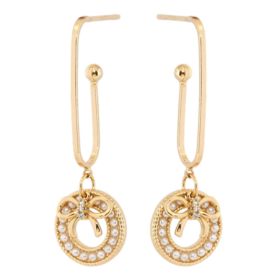 Сережки Xuping Позолота 18K пусети Декоративні підвіски фото №1