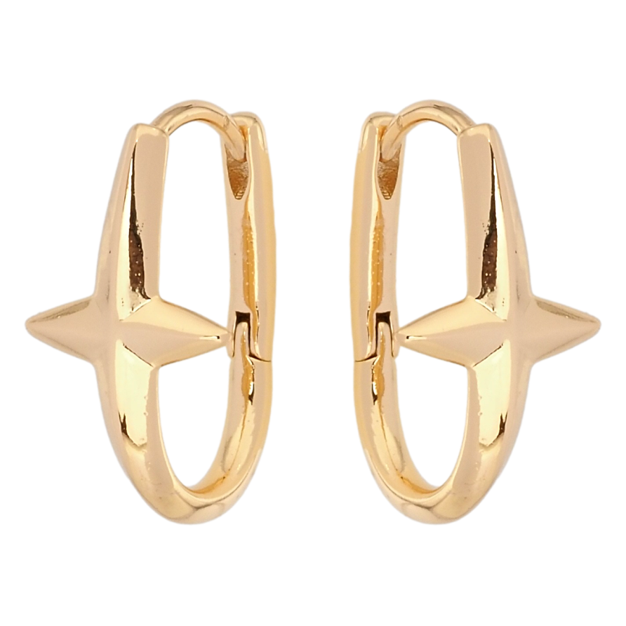 Сережки Xuping Позолота 18K колечка Зірки фото №1