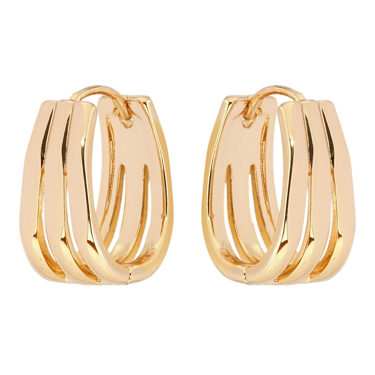 Серьги Xuping Позолота 18K колечки Декоративные фото №18