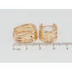 Серьги Xuping Позолота 18K колечки Декоративные фото №2