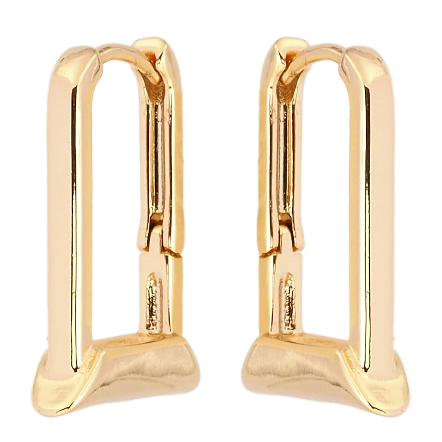 Серьги Xuping Позолота 18K колечки Декоративные фото №1