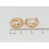 Серьги Xuping Позолота 18K колечки Декоративный узор фото №2