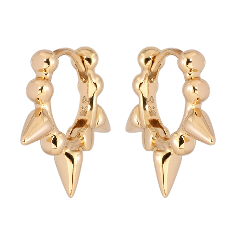 Сережки Xuping Позолота 18K колечка Декоративні фото №8