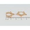 Серьги Xuping Позолота 18K колечки Декоративные фото №2
