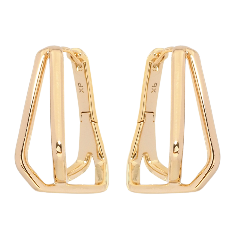 Серьги Xuping Позолота 18K колечки Фигурные фото №1
