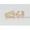 Серьги Xuping Позолота 18K колечки Фигурные фото №2