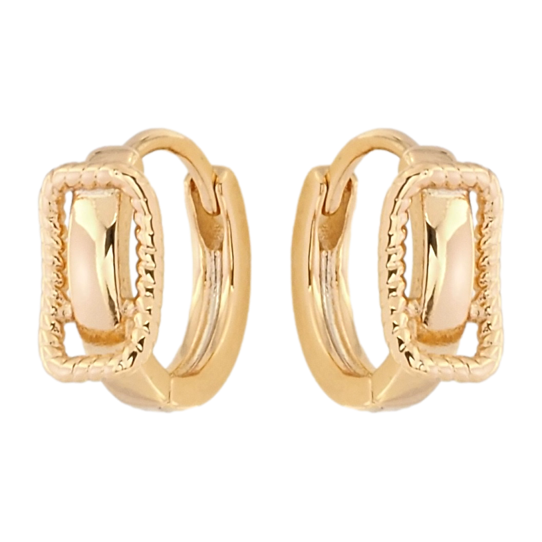 Серьги Xuping Позолота 18K колечки Ремешки фото №1