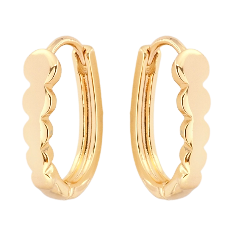 Серьги Xuping Позолота 18K колечки Декоративные фото №1