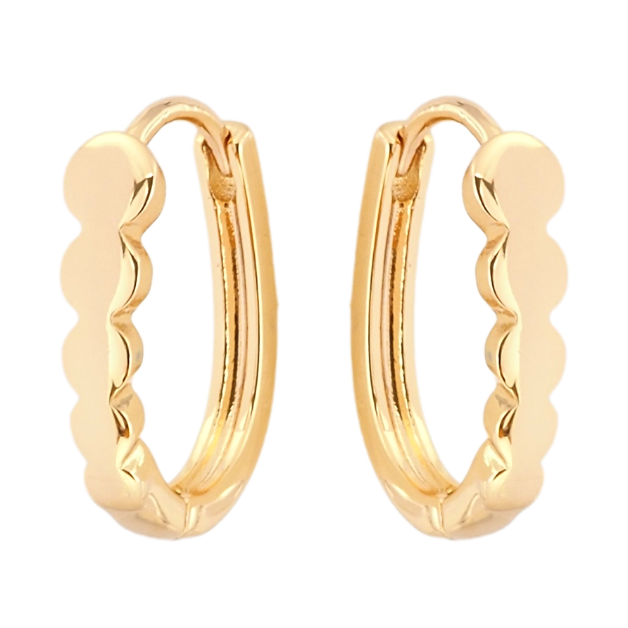 Серьги Xuping Позолота 18K колечки Декоративные фото №1