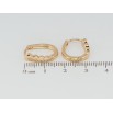 Серьги Xuping Позолота 18K колечки Декоративные фото №2