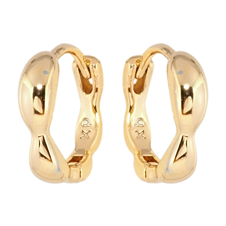 Серьги Xuping Позолота 18K колечки Фигурные фото №11