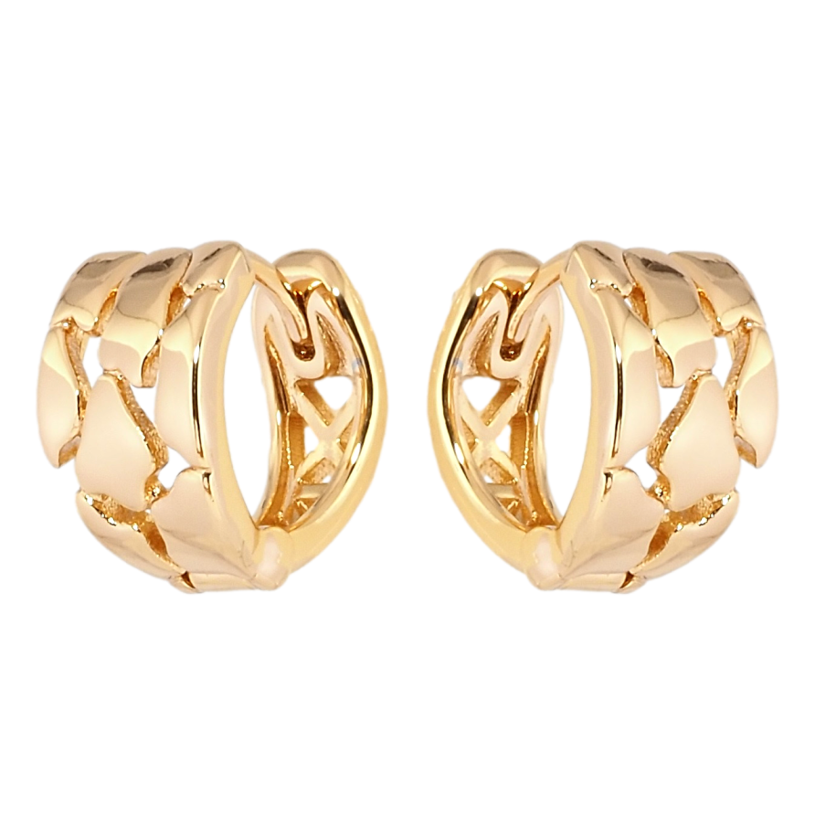Серьги Xuping Позолота 18K колечки Декоративный орнамент фото №1