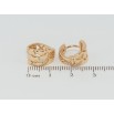 Серьги Xuping Позолота 18K колечки Декоративный орнамент фото №2