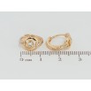 Серьги Xuping Позолота 18K колечки Декоративный узор с цирконием фото №2