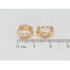 Серьги Xuping Позолота 18K колечки Фигурные фото №2