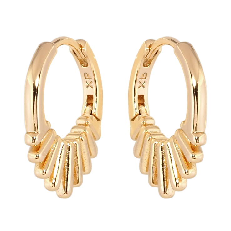 Серьги Xuping Позолота 18K колечки Декоративные фото №21