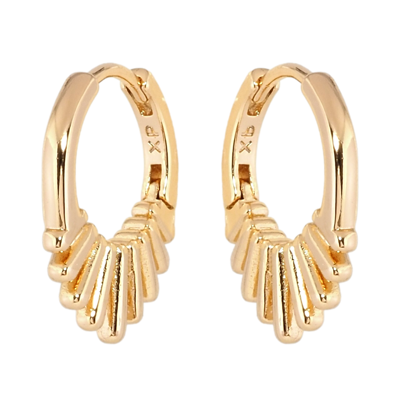 Серьги Xuping Позолота 18K колечки Декоративные фото №15