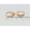 Серьги Xuping Позолота 18K колечки Декоративные фото №2