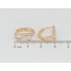 Серьги Xuping Позолота 18K колечки Декоративный узор с цирконием фото №2