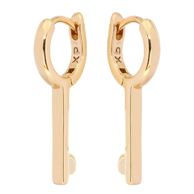 Сережки Xuping Позолота 18K колечка Ключики фото №1
