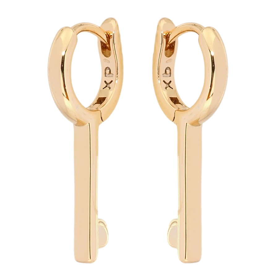 Серьги Xuping Позолота 18K колечки Ключики фото №1