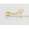 Серьги Xuping Позолота 18K колечки Ключики фото №2