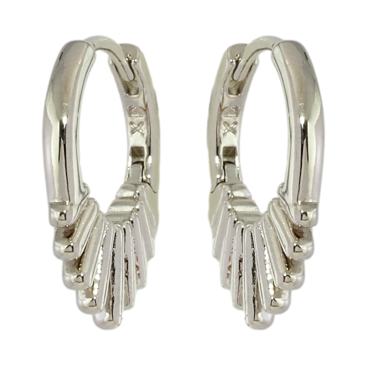 Серьги Xuping Родий колечки Декоративный узор фото №21