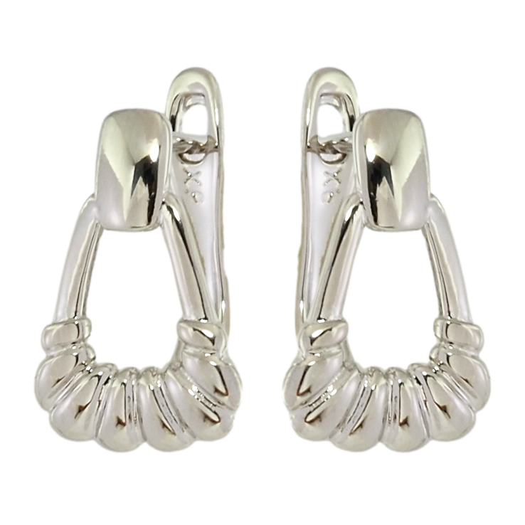 Серьги Xuping Родий английский замок Декоративный узор фото №6