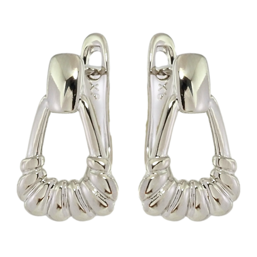 Серьги Xuping Родий английский замок Декоративный узор фото №1