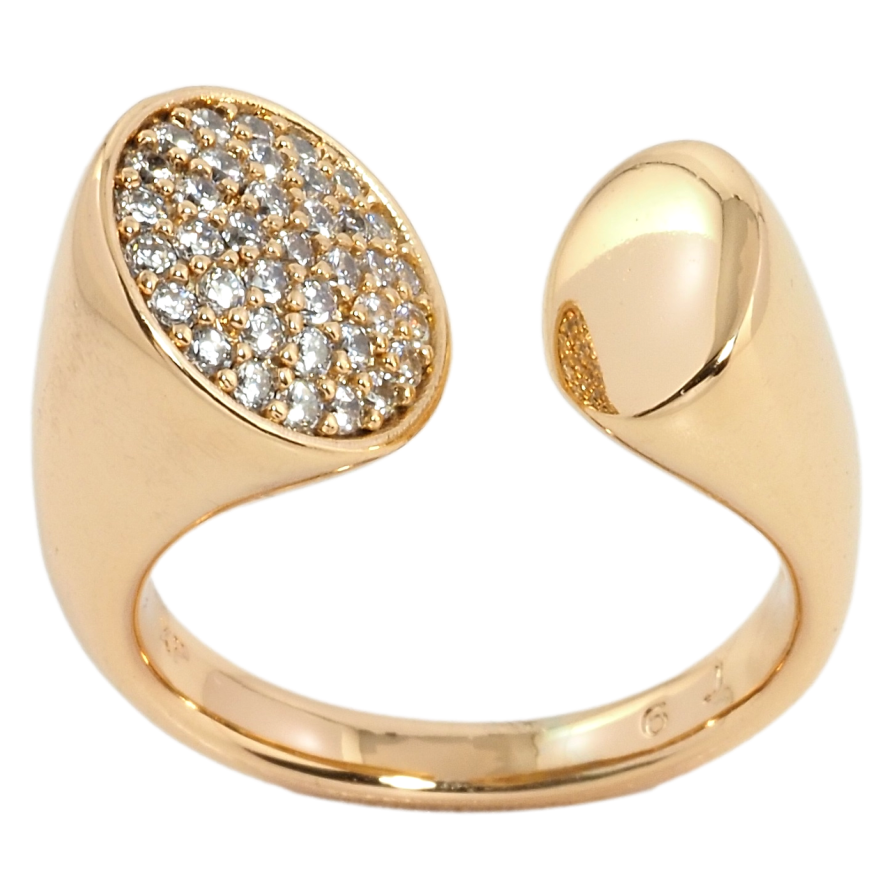 Кольцо Xuping Позолота 18K Инкрустация цирконием фото №1