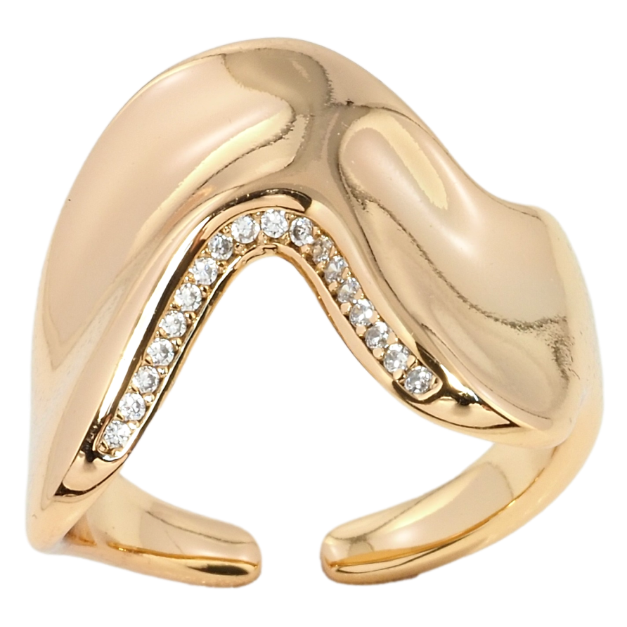 Кольцо Xuping Позолота 18K Фигурное фото №1