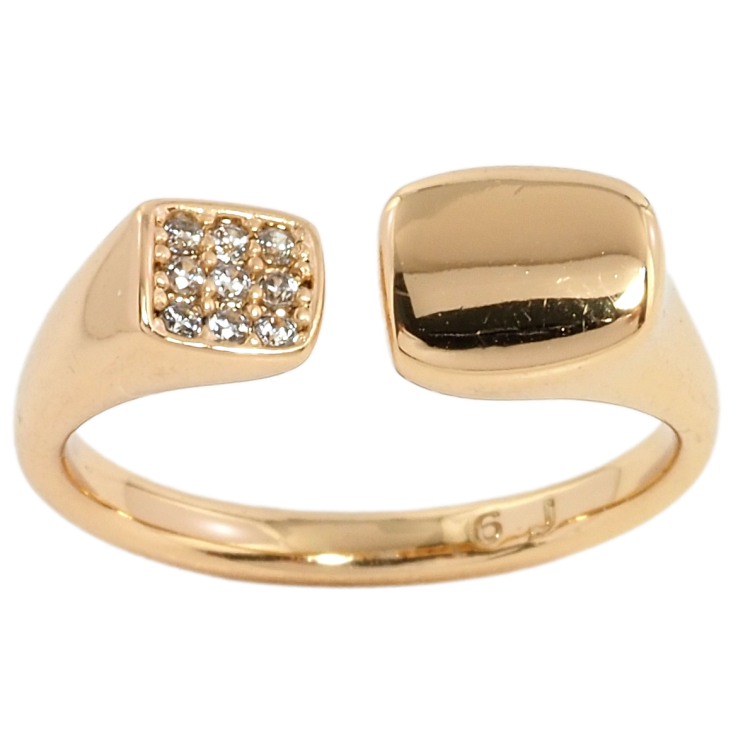 Кольцо Xuping Позолота 18K Декор цирконием фото №24