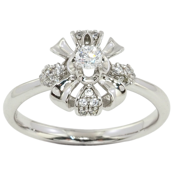 Каблучка Xuping Родій Декоративна квітка з цирконієм фото №17