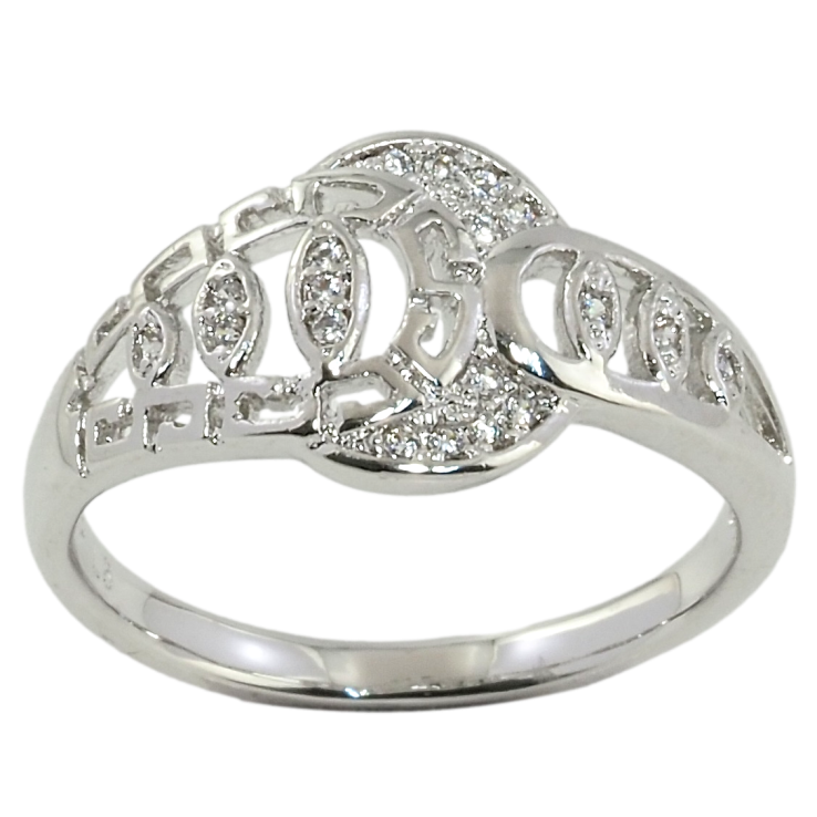 Каблучка Xuping Родій Декоративний візерунок із цирконієм фото №25