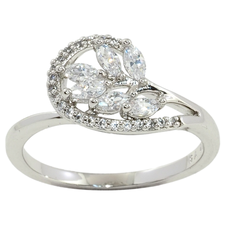 Каблучка Xuping Родій Кришталева гілочка фото №19