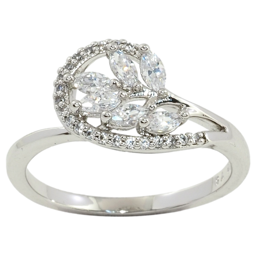 Каблучка Xuping Родій Кришталева гілочка фото №1