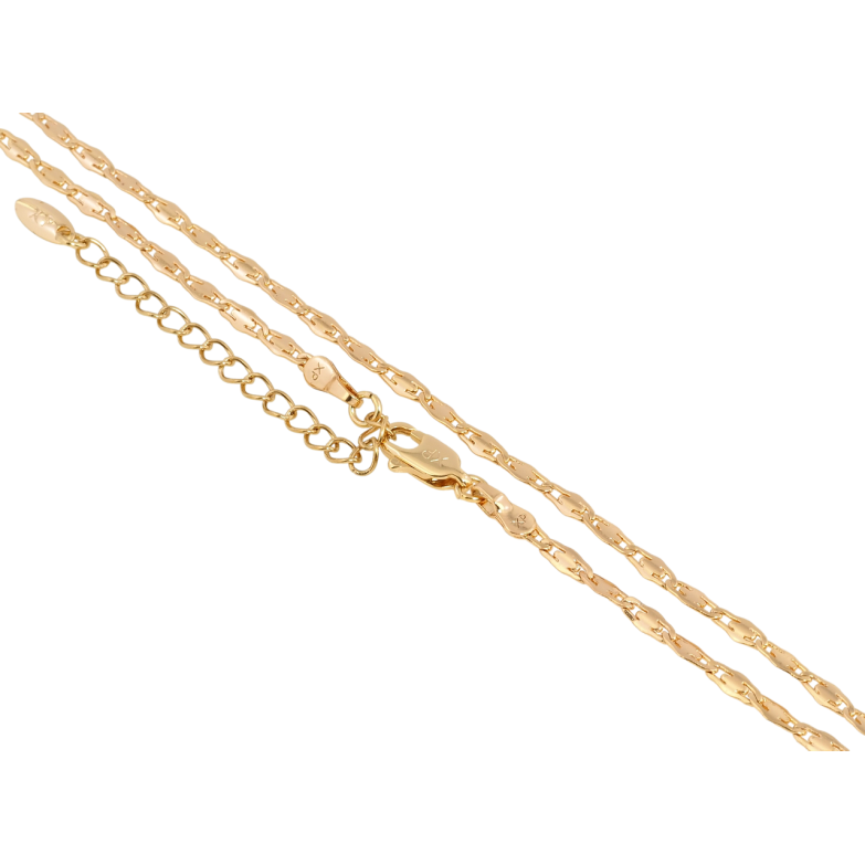 Цепочка Xuping Позолота 18K Плетение Декоративная Морская Цепь длина с доп.цепочкой 44-49см х 2мм фото №9