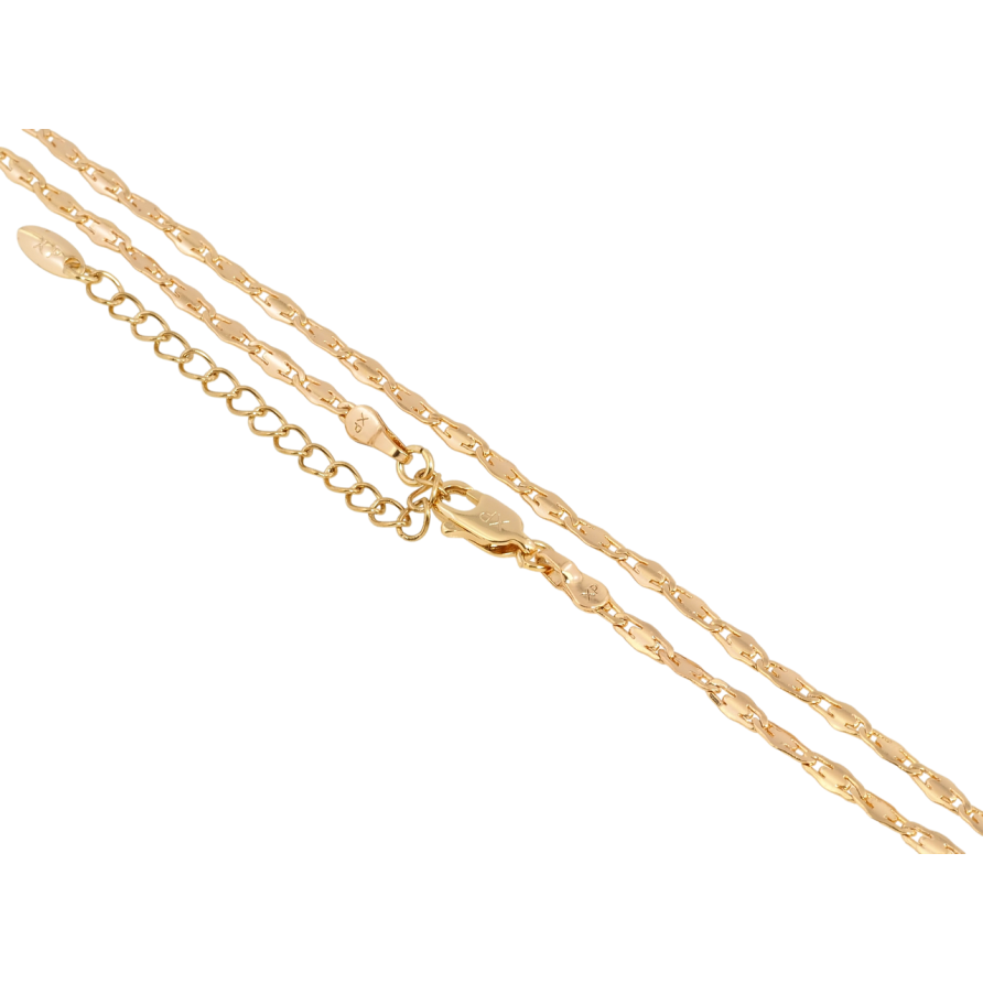 Ланцюжок Xuping Позолота 18K Плетіння Декоративний Морський Ланцюг довжина з доп.ланцюжком 44-49см х 2мм фото №1
