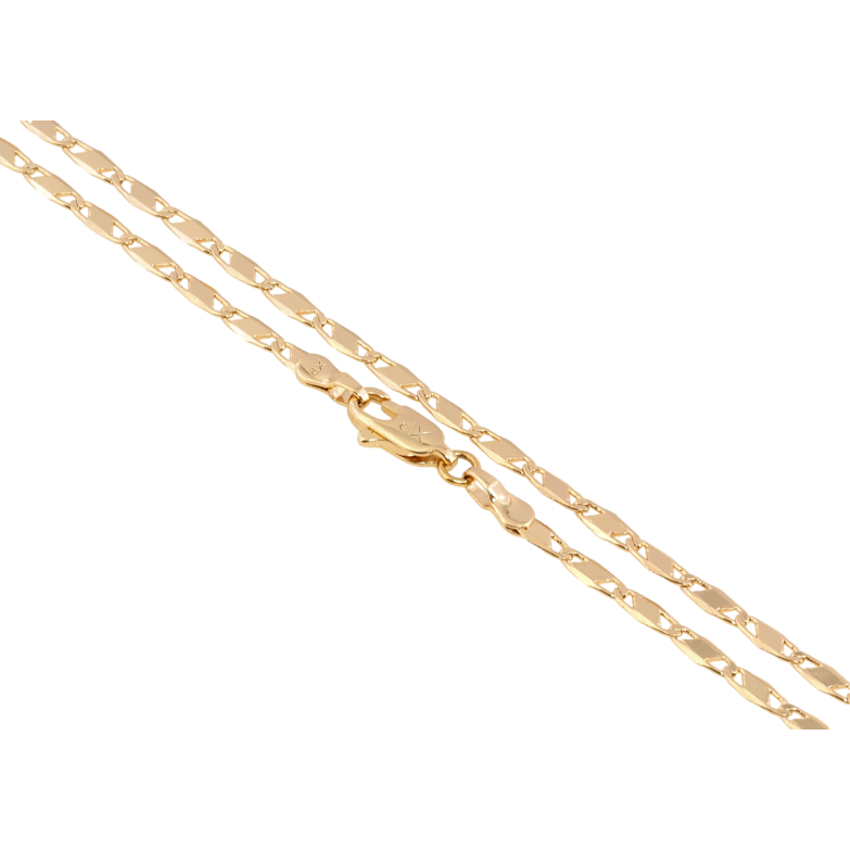 Цепочка Xuping Позолота 18K Плетение Морская цепь длина 45см х 3мм фото №1